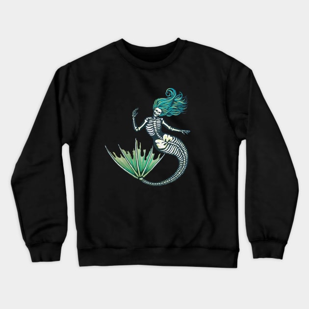 Skelly Crewneck Sweatshirt by GnarlyBones